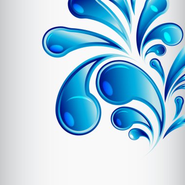 Vector water drop background clipart