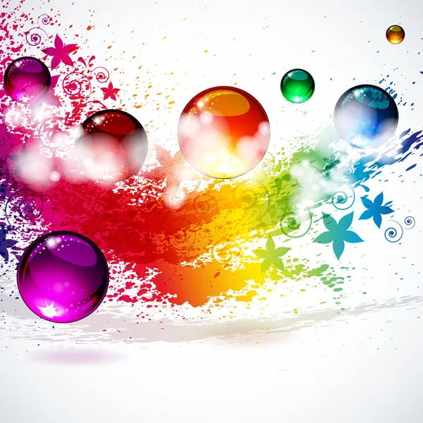 Colorful splash background — Stock Vector