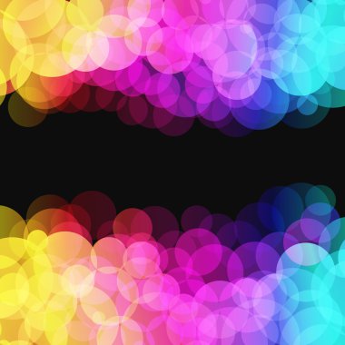 Vector illustration of blurred disco dots clipart