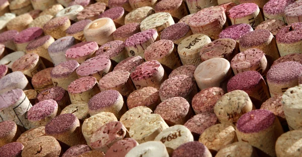 Background of used wine corks. — Stok fotoğraf