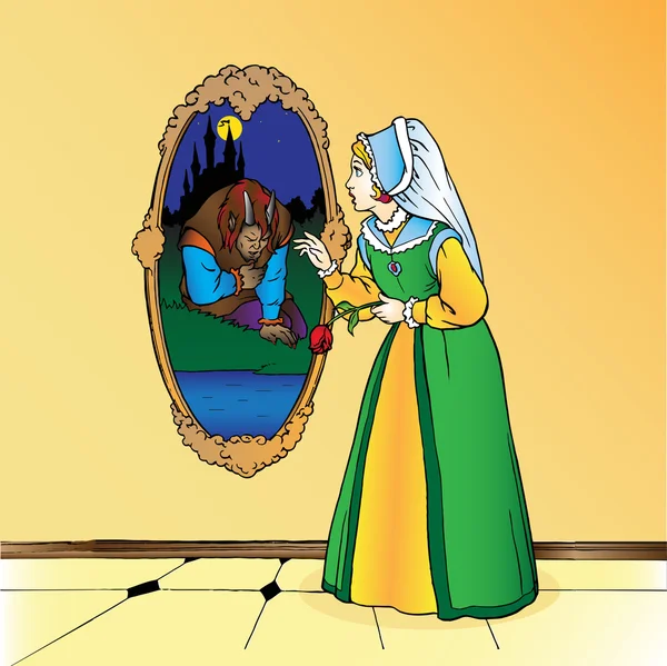 The beauty and monster — Stock Illustration The beauty and monster Stock Illustration
