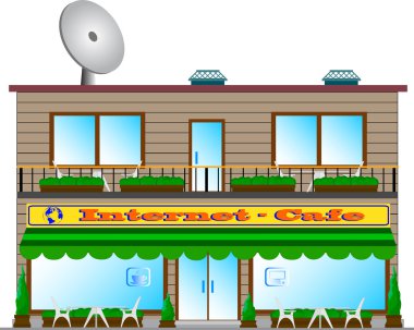 Internet-cafe. clipart