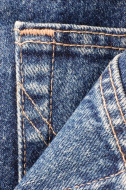 Denim Blue Jeans Pocket Detailed Macro Closeup clipart