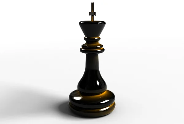 Re degli scacchi neri — Foto Stock