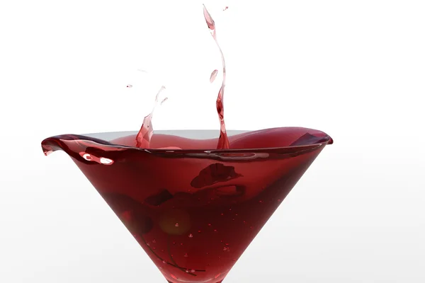 Cocktail with a cherry — Stock Photo, Image