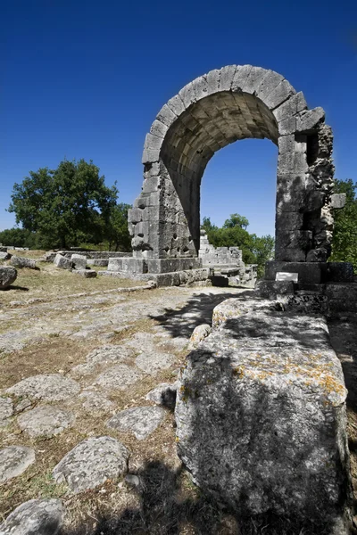 Saint Damian's Arch - Carsulae (det) — Stockfoto