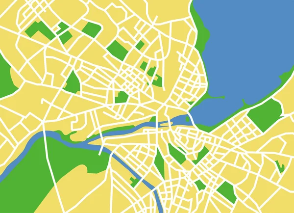 Mapa de ilustración vectorial de Genevese — Vector de stock