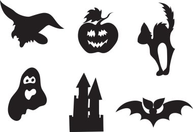 Halloween icon set clipart