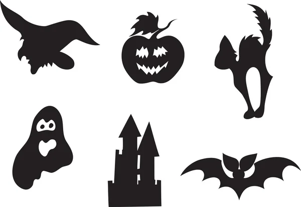 Ensemble icône Halloween — Image vectorielle
