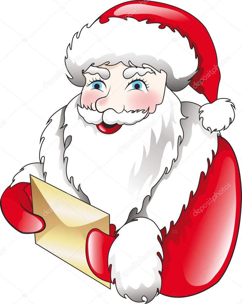 Santa claus and letter