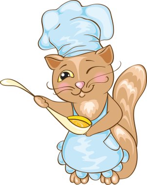 Cat chef clipart