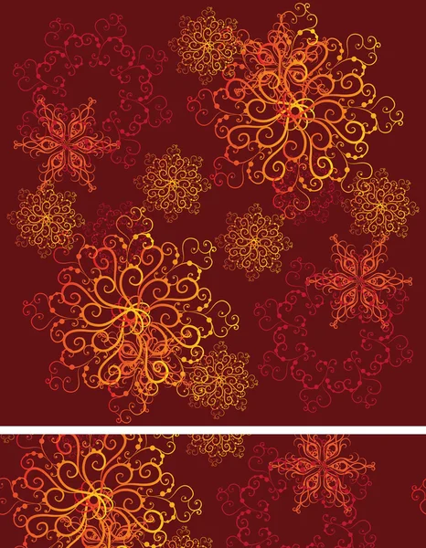 Seamless vector snowflakes background — Stock Vector