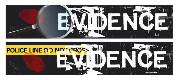 Crime Themed Banners — Stock Photo, Image
