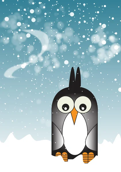 Pinguino solitario — Foto Stock