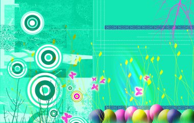 Easter grunge clipart