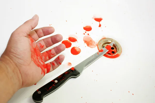 Bloodied Hand — Stock Photo, Image
