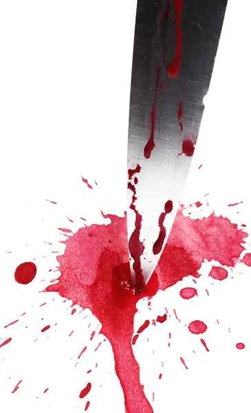 Knife in Blood — Stock Photo, Image