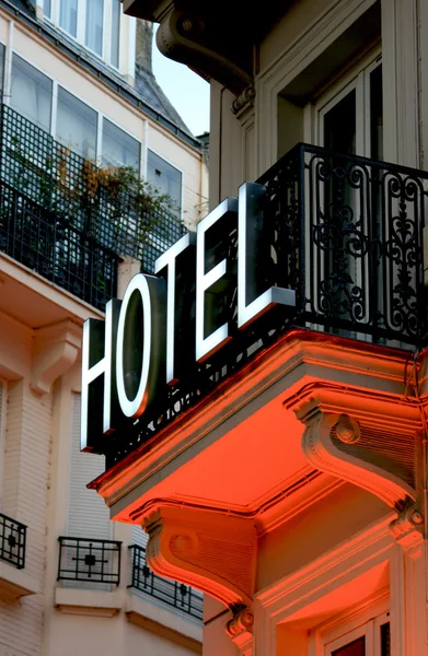 Hotel sign, Paris.