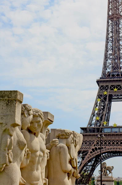 Tour Eiffel Paris Frankrike – stockfoto