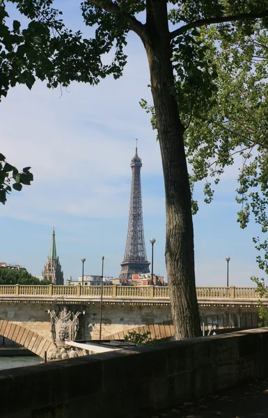 Эйфелева башня Париж Франция. Стоковое Фото