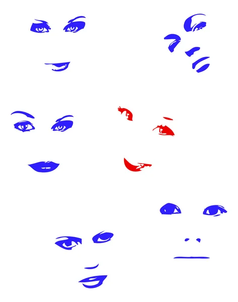 Жіноче обличчя — стоковий вектор
