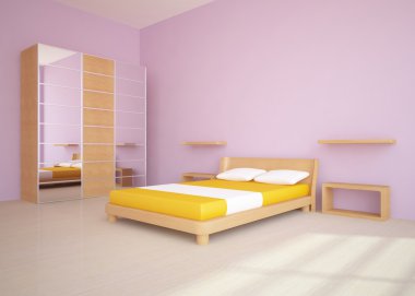 Colored badroom clipart