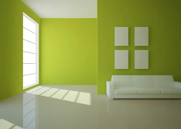 Interior verde — Fotografia de Stock