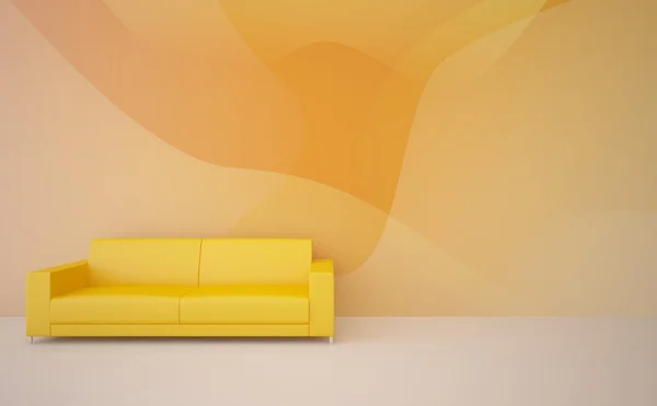 오렌지 인테리어 컨셉 — 스톡 사진