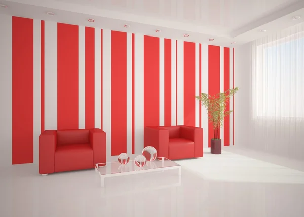 Conceito de interior vermelho — Fotografia de Stock
