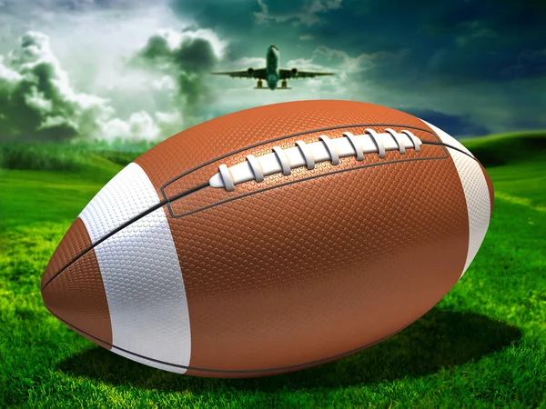 Football on a field — Stock Photo, Image