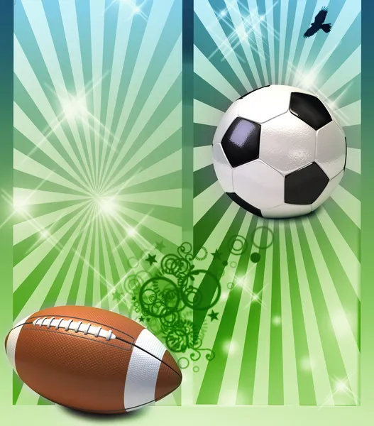 Plakat piłkarski — Zdjęcie stockowe