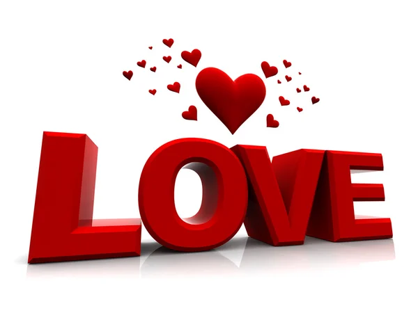 Šťastný valentines zamilovaná srdce — Stock fotografie