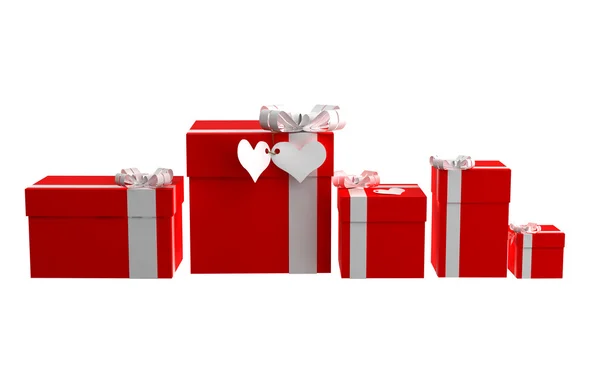 Valentin ajándék dobozok — Stock Fotó