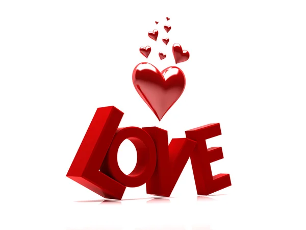 สุขสันต์วันวาเลนไทน์ รักด้วยหัวใจ — ภาพถ่ายสต็อก