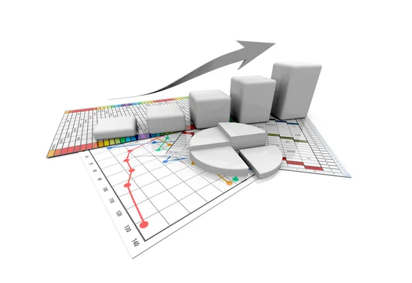 Gráfico de negocios, diagrama, barra, gráfico —  Fotos de Stock