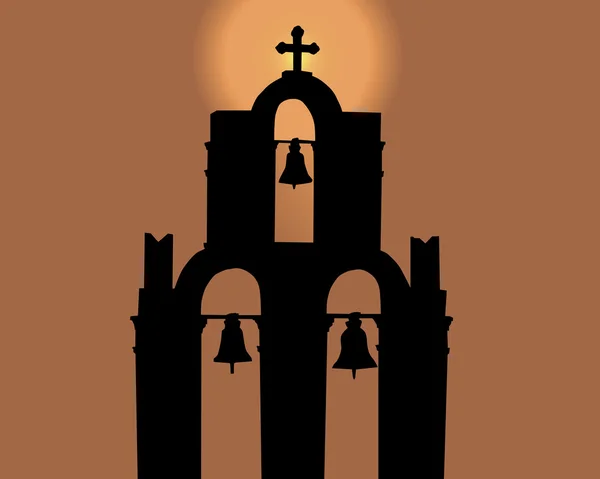 Tour de Belltower — Image vectorielle