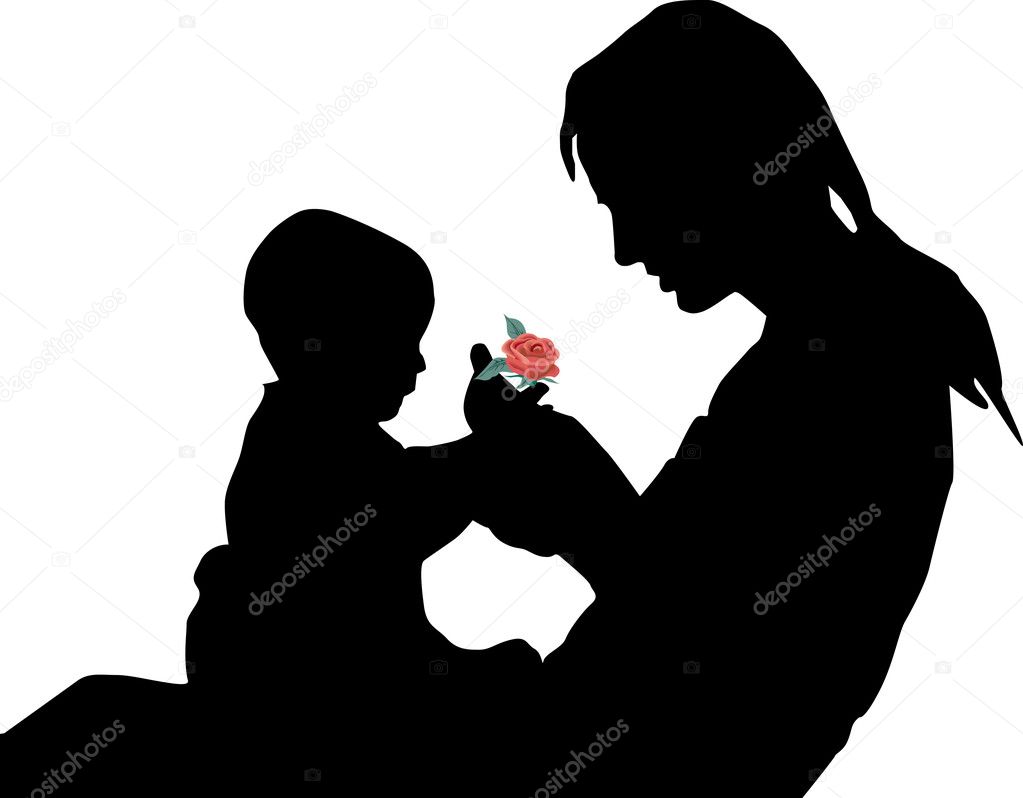 Mum And The Child Stock Vector Image By C Mayboro 3074711