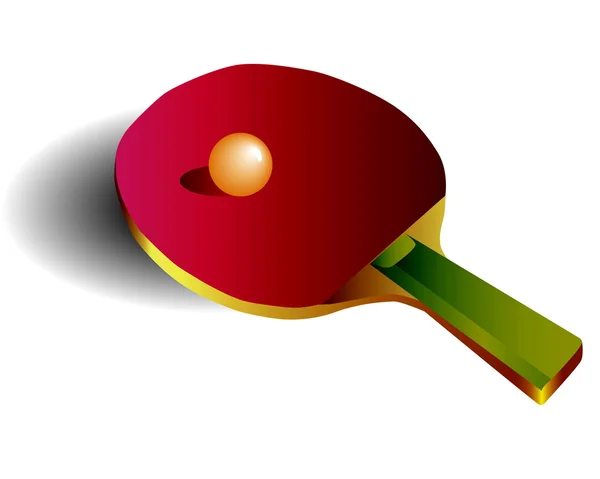 Racket for table tennis — Stock Vector
