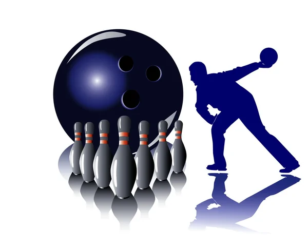 Bowling — Vettoriale Stock