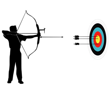 Sports marksman from onions clipart