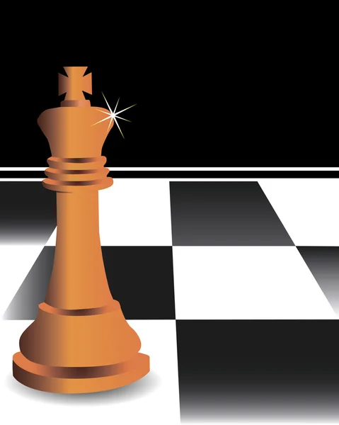 Ο βασιλιάς σκάκι — Διανυσματικό Αρχείο