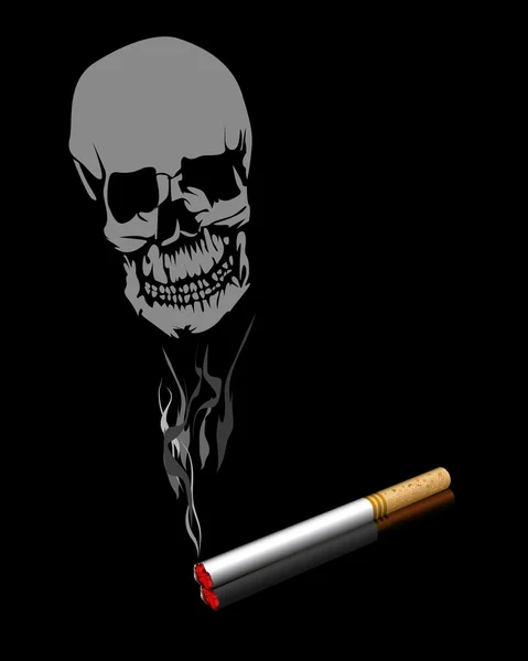Fumar es perjudicial para la salud — Vector de stock