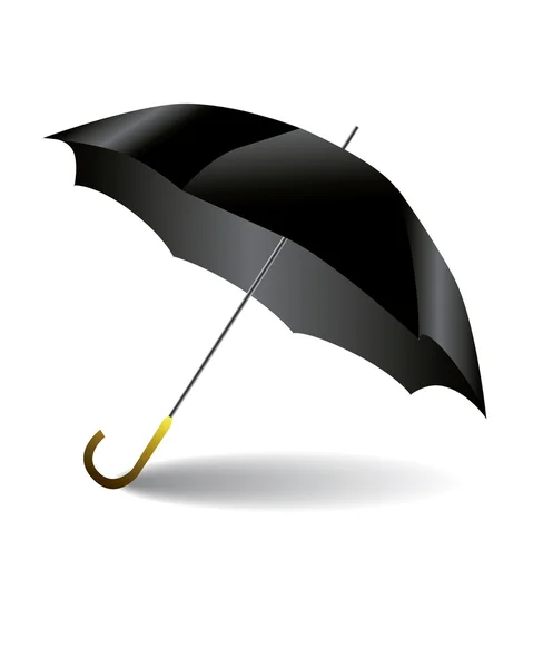Czarny parasol — Wektor stockowy