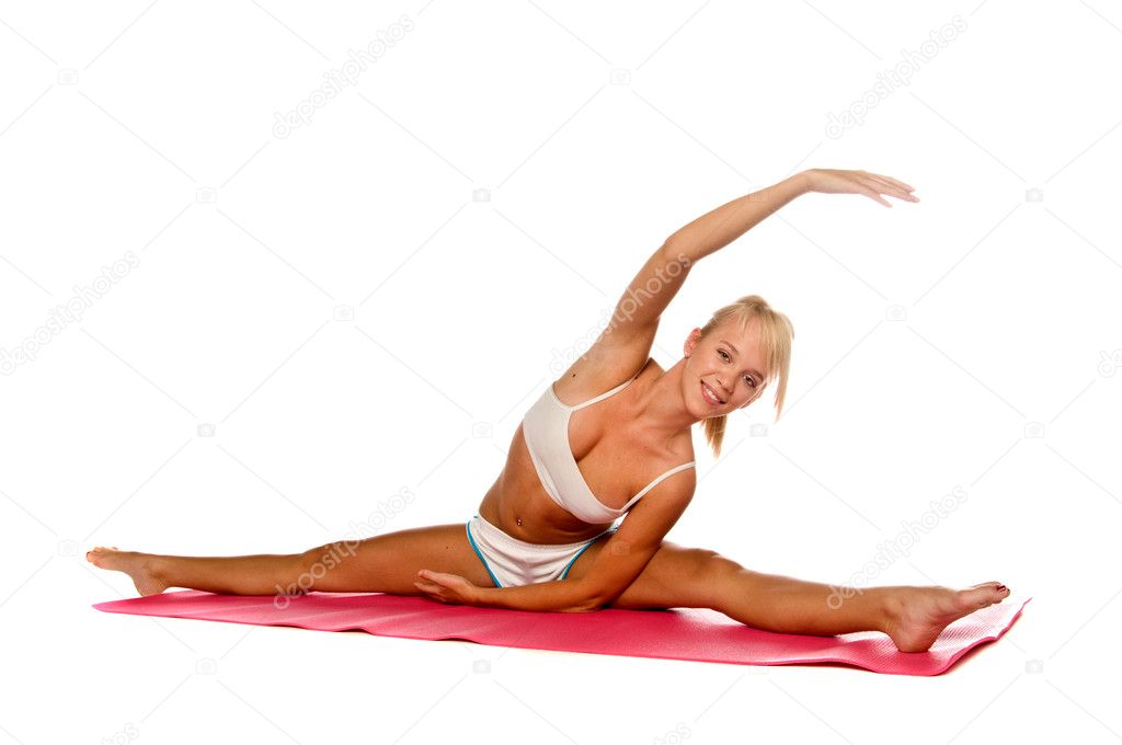 Yoga Woman Stretching