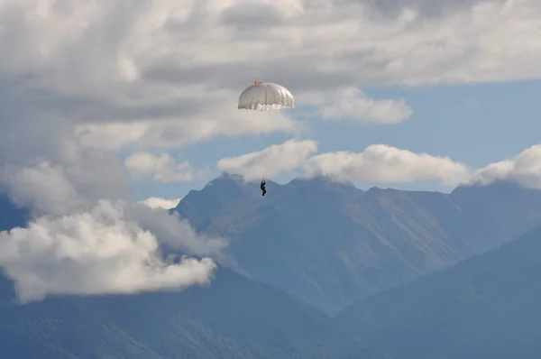 stock image Parachuting.