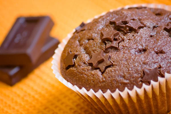 Muffin zoete taart chocolade dessert — Stockfoto