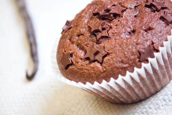 Słodki deser ciastko czekolada Muffin — Zdjęcie stockowe