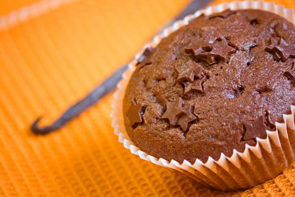 Muffin csoki torta édes desszert — Stock Fotó