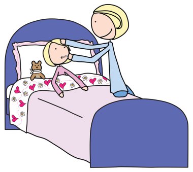 Sick girl clipart