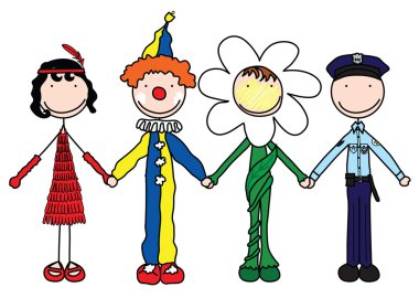 Happy kids clipart